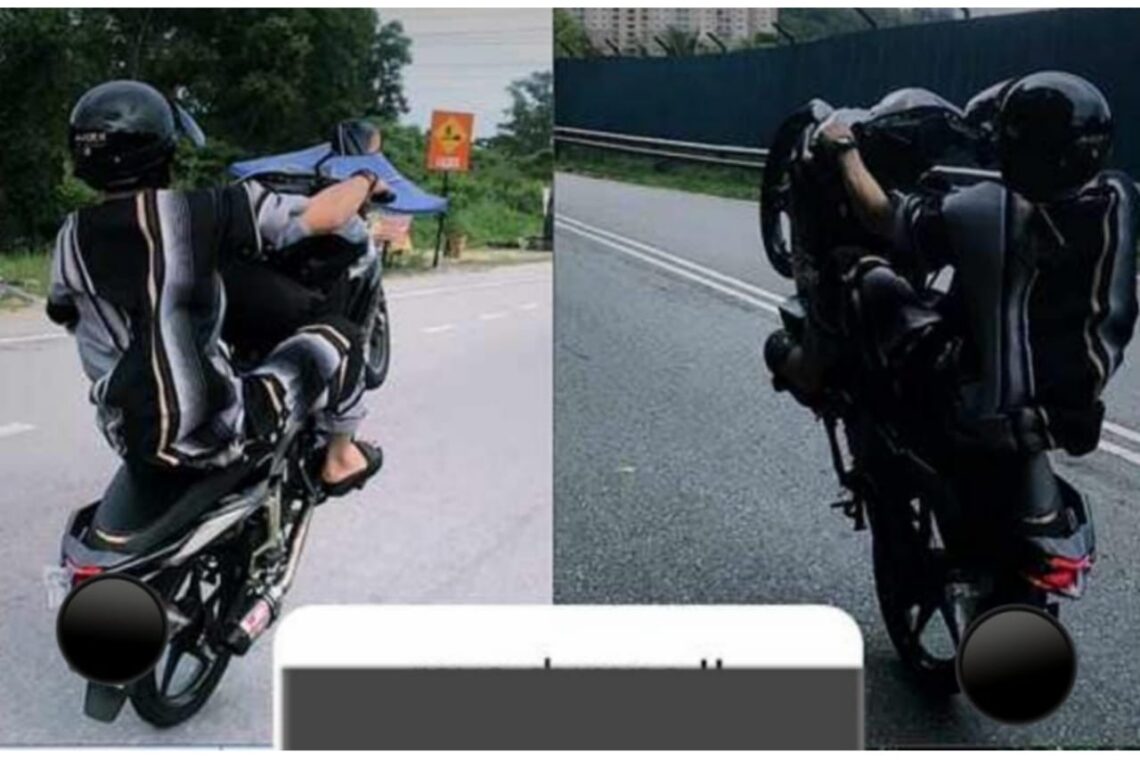 Buat Aksi Wheelie Penunggang Motosikal Ditahan Kosmo Digital