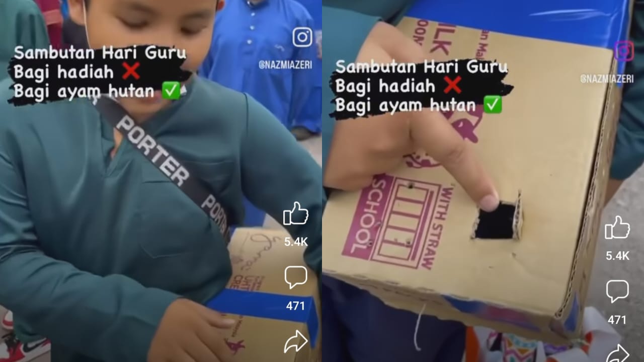 Pelajar Hadiahkan Ayam Hutan Sempena Sambutan Hari Guru Kosmo Digital