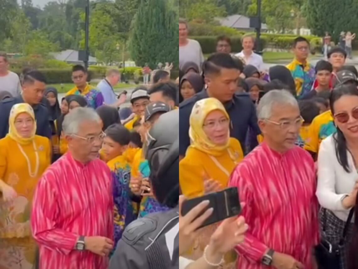 VIDEO Agong Raja Permaisuri Berkenan Santuni Rakyat Di Pekarangan