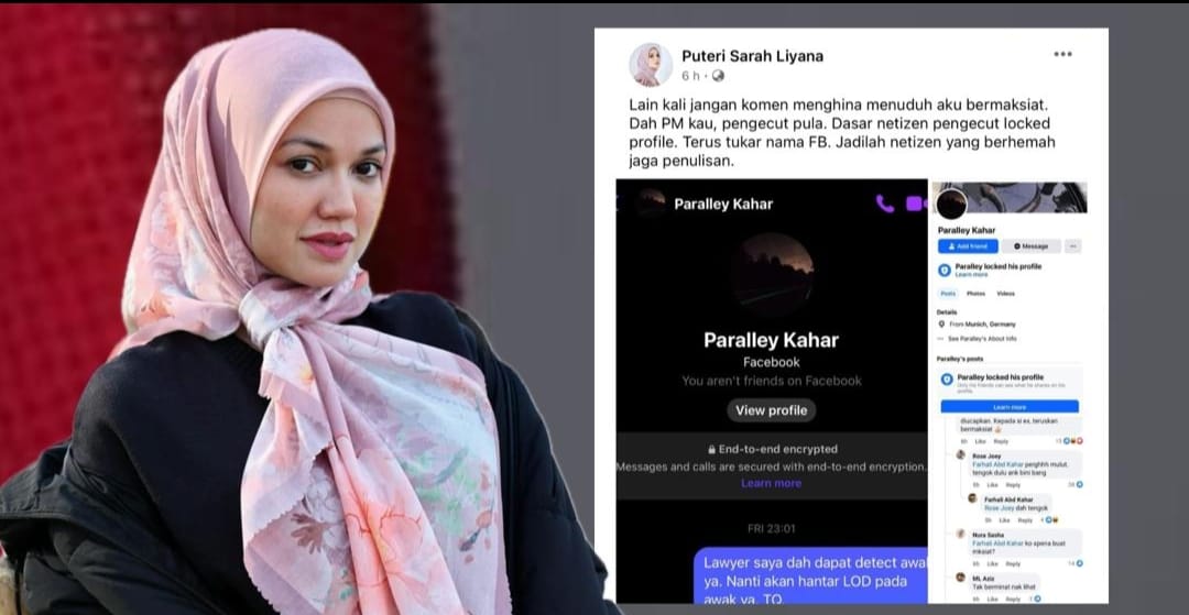 Difitnah buat maksiat, Puteri Sarah hantar ‘Letter Of Demand’