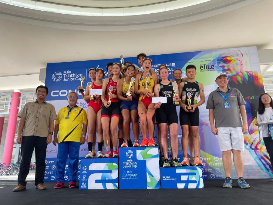 Isaac, Sze Hui menyinar di Triatlon Remaja Asia