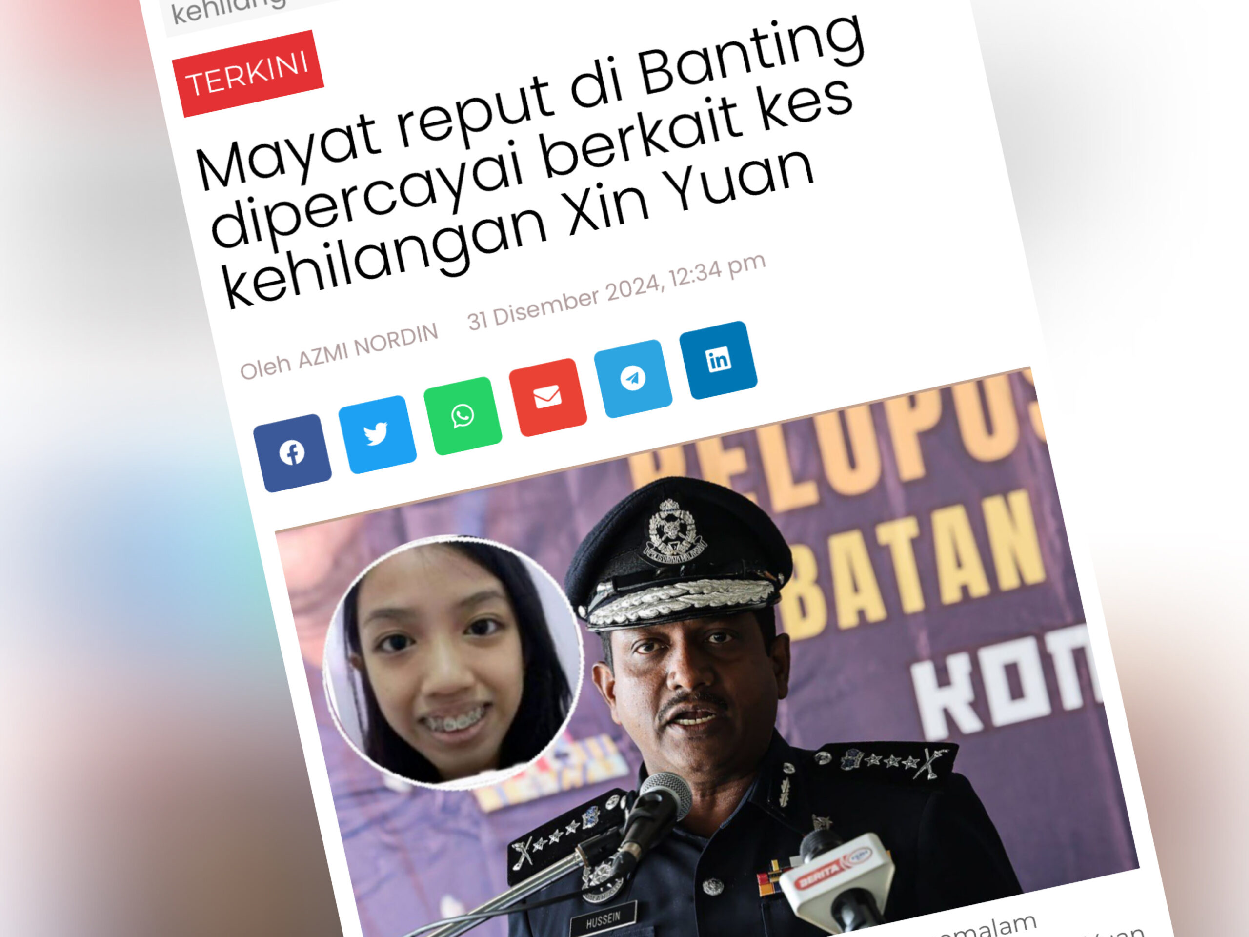 ‘Ibu harap mayat reput di Banting bukan Xin Yuan’