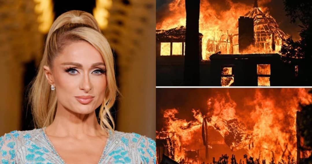 'Kita boleh bina yang lain' - Paris Hilton menangis rumah di LA terbakar