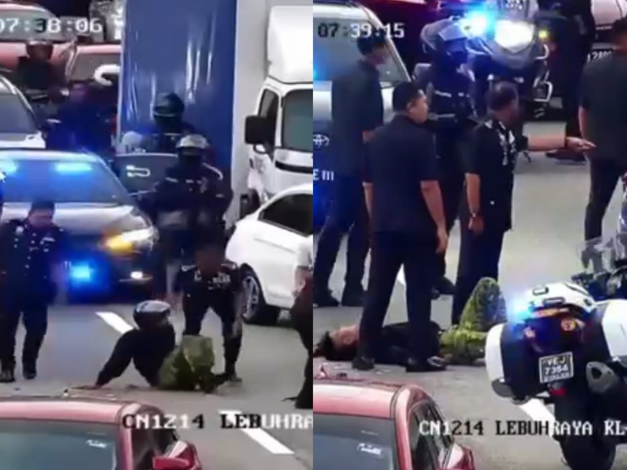 [VIDEO] Ketua Polis Negara bantu penunggang motosikal kemalangan