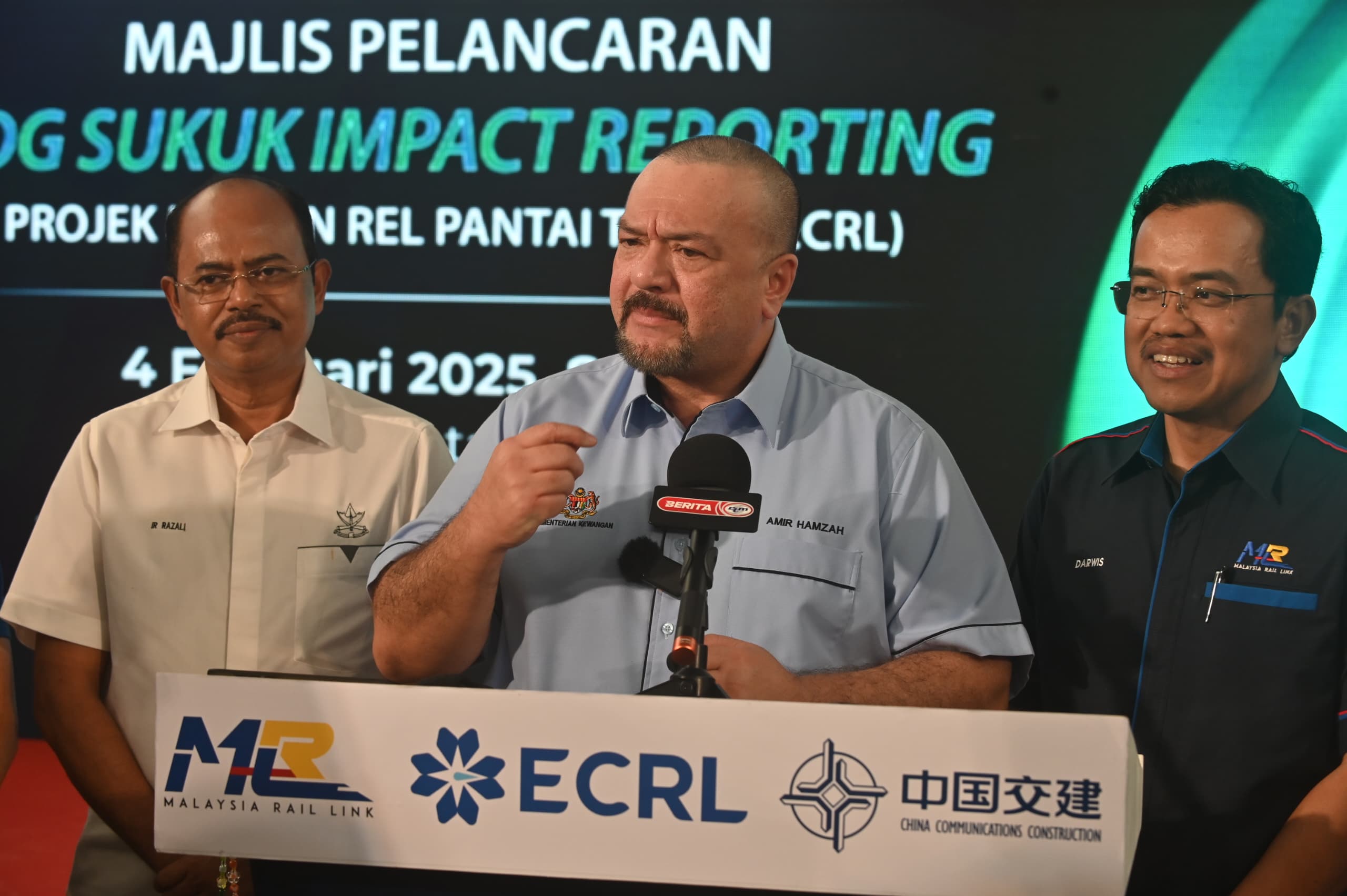 Projek ECRL capai 78.5 peratus setakat Januari