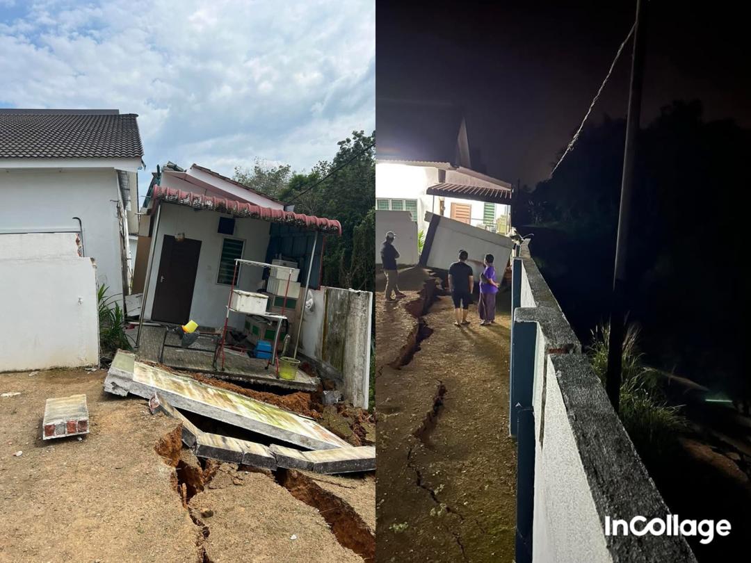 Rumah ‘terbelah’ angkara paip pecah