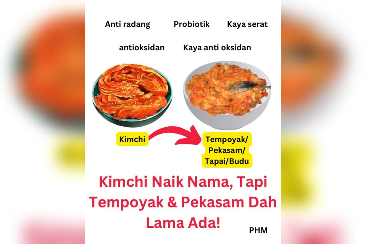 Tak perlu Kimchi, budu dan tempoyak sudah cukup berkhasiat