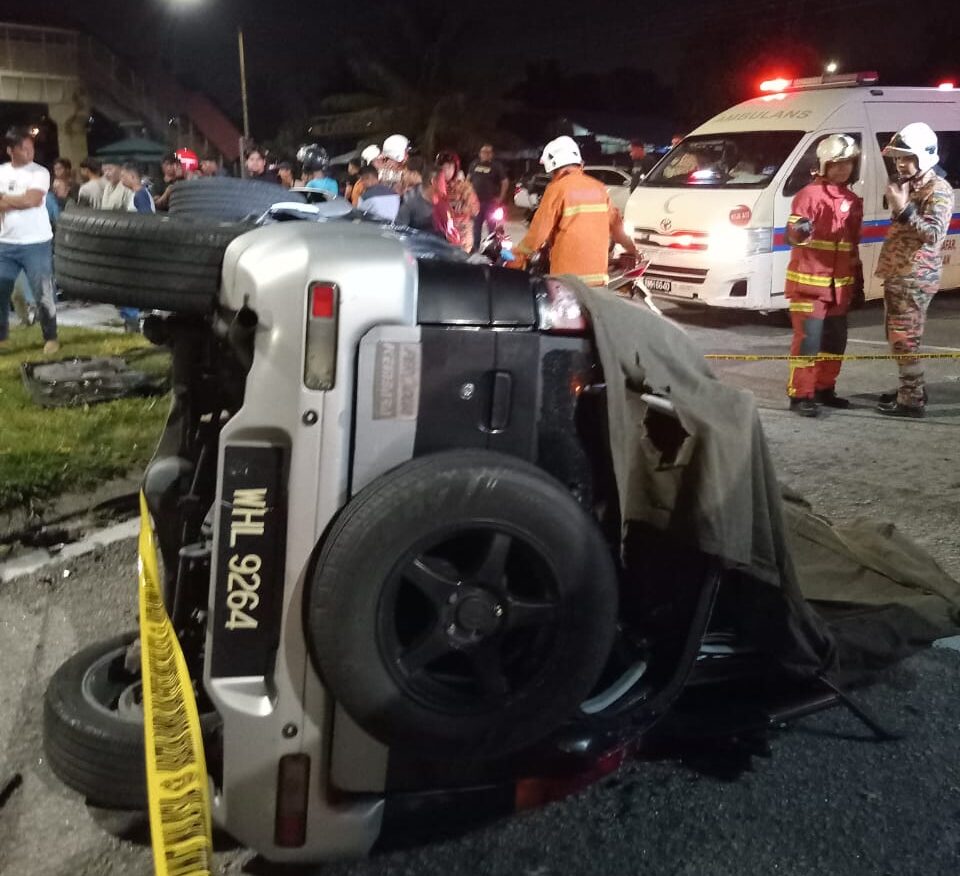 Seorang maut, dua cedera kemalangan di Seremban