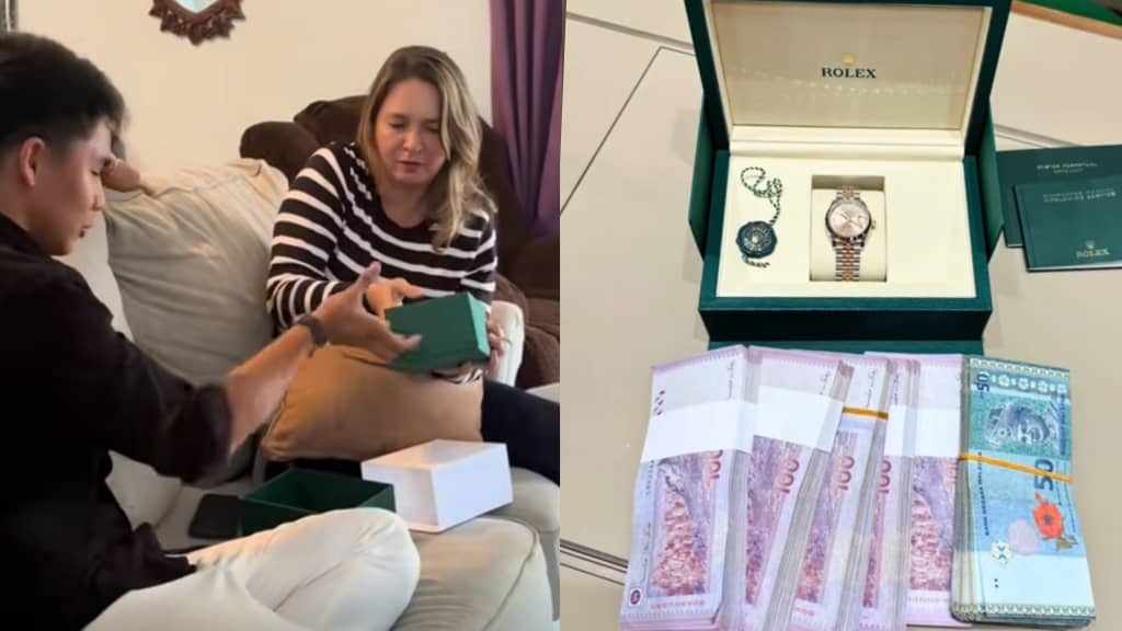 [VIDEO] Ibu sebak, Jojo hadiahkan jam Rolex