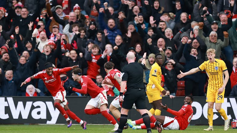 EPL: Nottingham Forest pesta gol benam Brighton