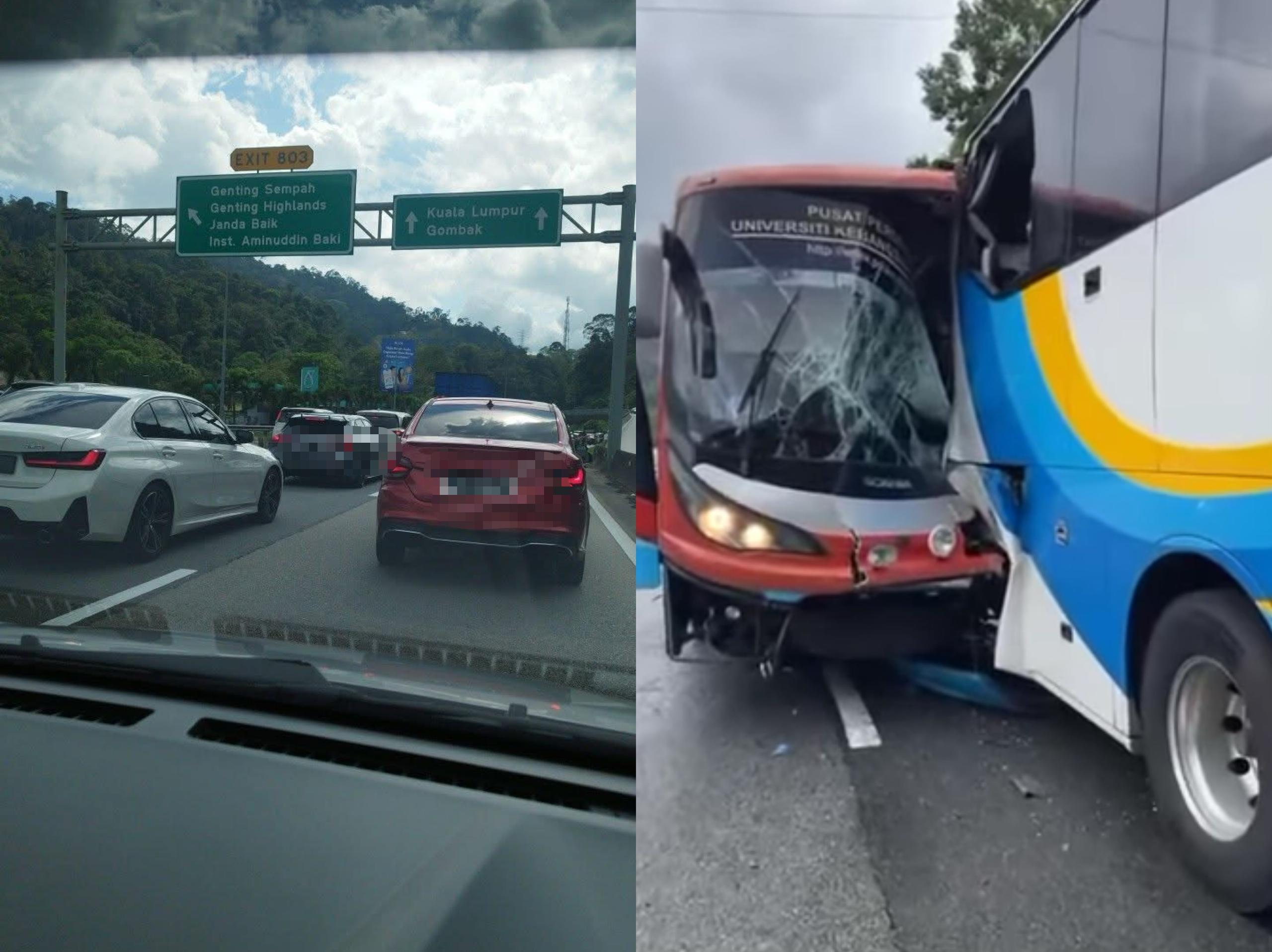 Sesak ‘melekat’ 25 km di Lebuh Raya Karak arah KL