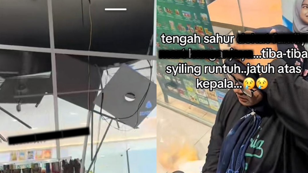 [VIDEO] ‘Tengah sahur tiba-tiba siling runtuh’