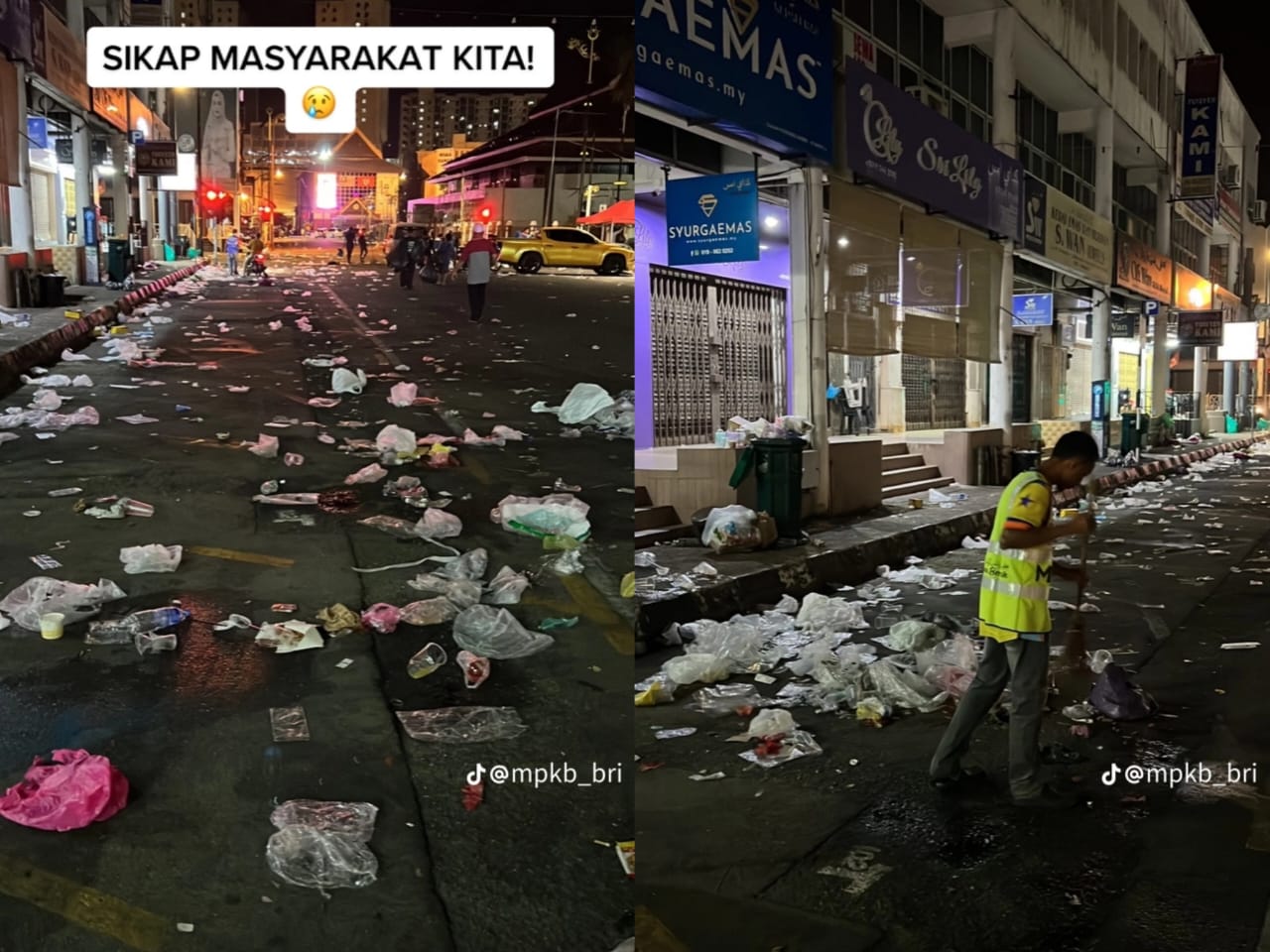 Pengunjung, peniaga pasar pengotor, buang sampah merata-rata