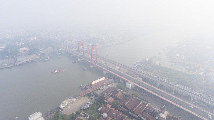 Jerebu tebal, kota Palembang ‘ghaib’