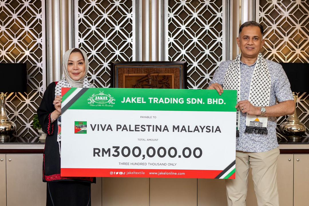 Kumpulan Jakel sumbang RM500,000 kepada tabung Palestin