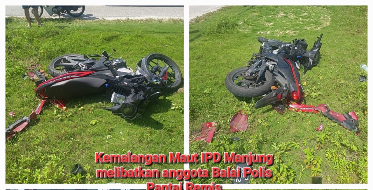 Anggota polis maut terbabas elak langgar haiwan