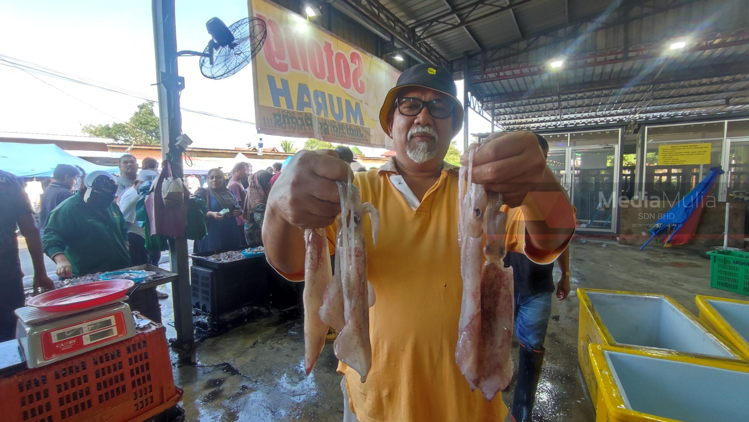 Sotong segar RM18 sekilo laku ‘keras’