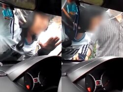 Lelaki ‘melekat’ pada cermin kereta, rayu bekas isteri maafkan