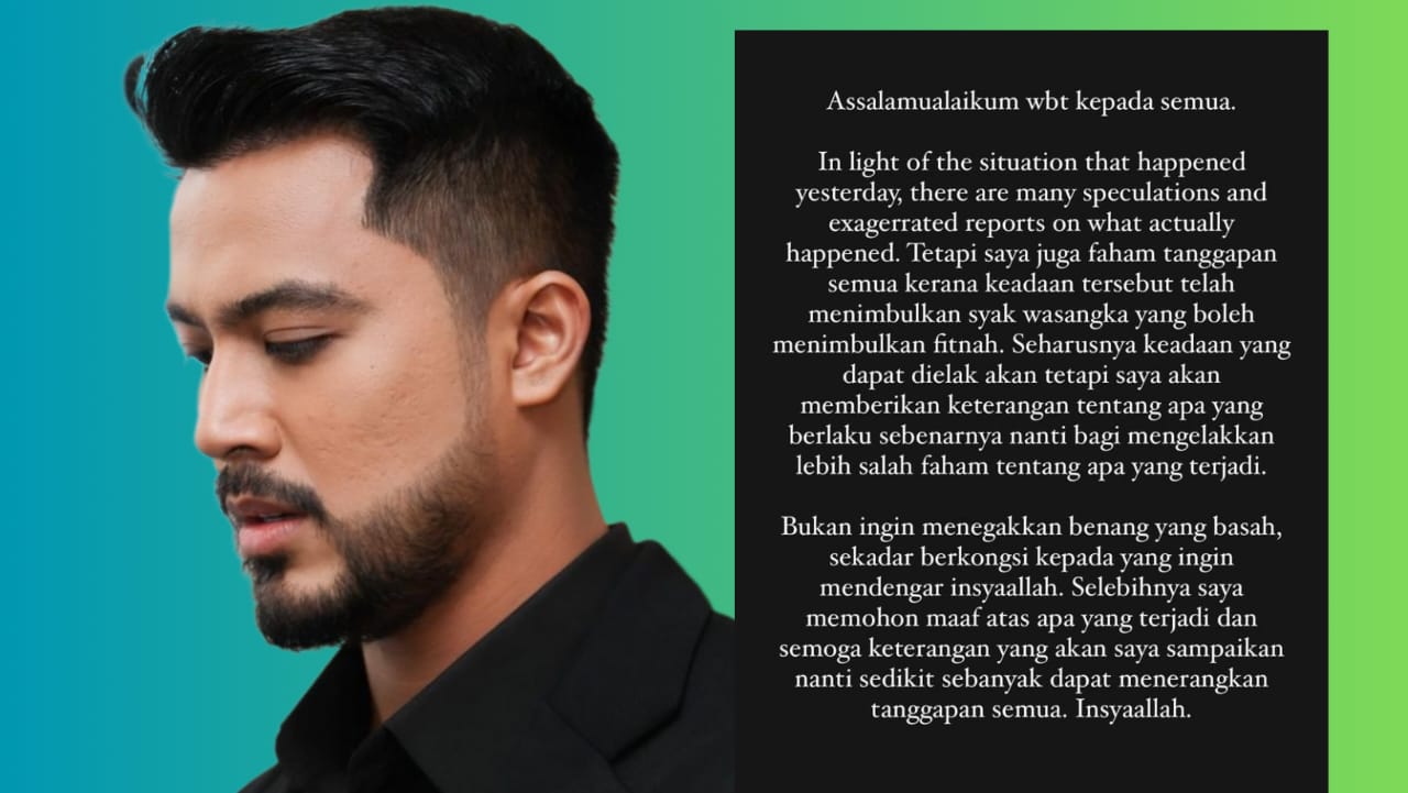 Banyak spekulasi berlebihan, Aliff Aziz janji beri keterangan