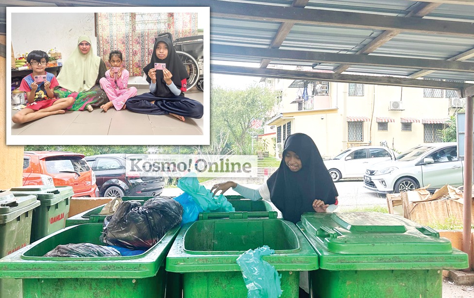 Remaja OKU selongkar ‘duit’ celah sampah – Kosmo Digital