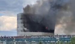 Bangunan pejabat terbakar di Moscow, 8 terbunuh