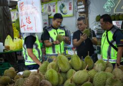 14 gerai durian diperiksa di KL, aduan tipu harga durian