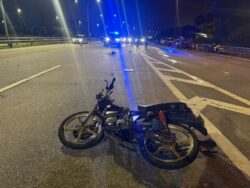 Penunggang RXZ maut rempuh belakang SUV