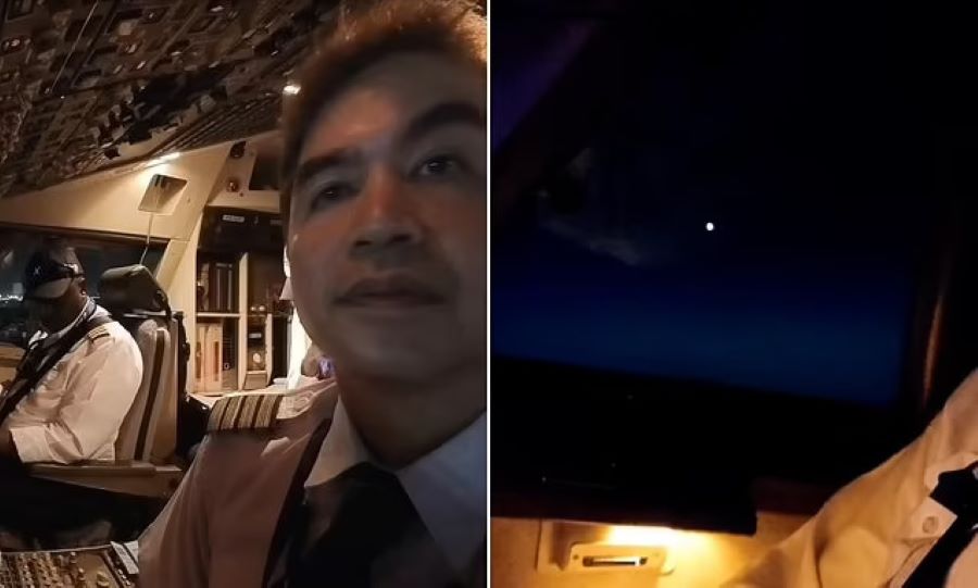 Juruterbang rakam UFO ‘menari ‘di langit