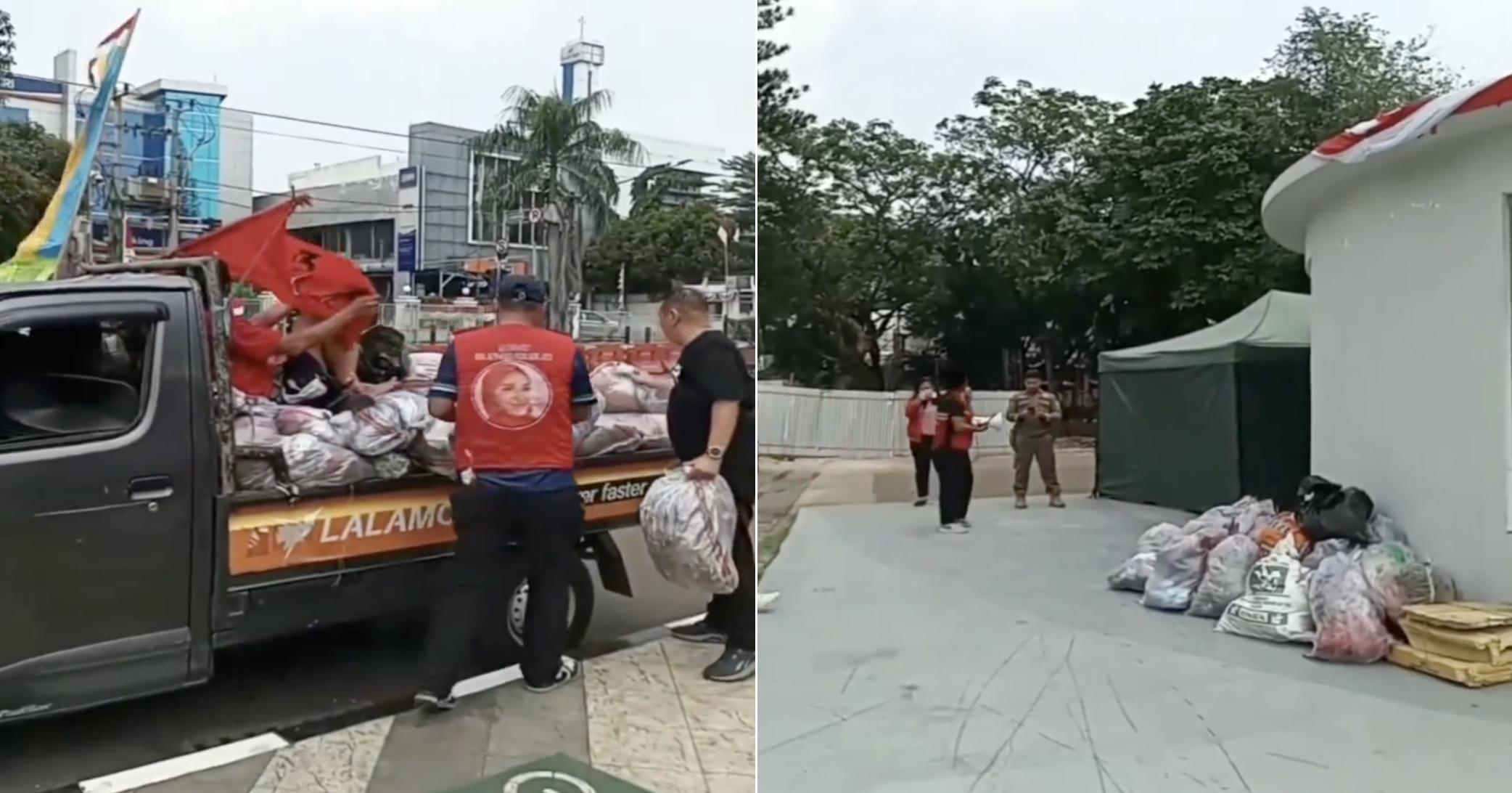 Penduduk longgok sampah depan pejabat Datuk Bandar