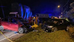 Nenek maut, Perodua Bezza bertembung dengan Honda Civic