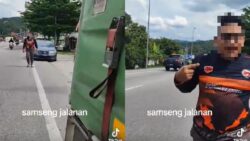 Tunjuk jari tengah punca berbalah tepi jalan