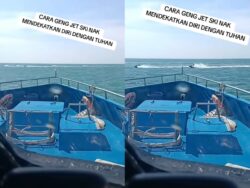 [VIDEO] Tengah laut pun ada ‘mat rempit’