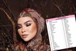 Peminat bengang Aina Abdul corot di tangga 41