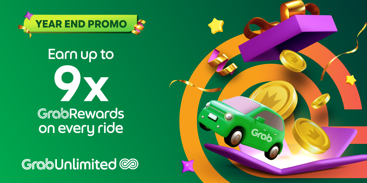 GrabCar tawar GrabRewards ganjaran hingga 9 kali ganda sepanjang Disember