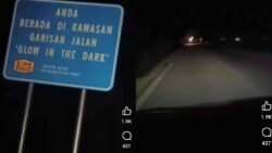 [VIDEO] Garisan jalan ‘glow in the dark’ di Kuala Langat ghaib