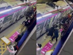 [VIDEO] Polis buru penyokong bola sepak merusuh di stesen LRT