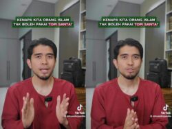 [VIDEO] Orang Islam tak boleh pakai topi, baju santa claus