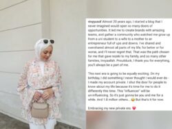 Vivy Yusof ‘private’ akaun Instagram