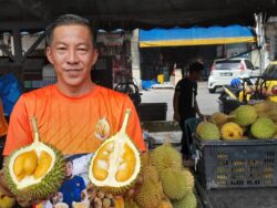 Durian kesep merah RM35 sekilo lagi umphh…