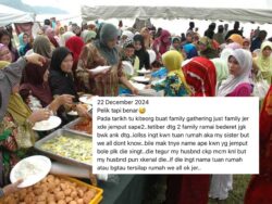 Dua keluarga berderet bawa anak ‘terjah’ kenduri orang makan percuma