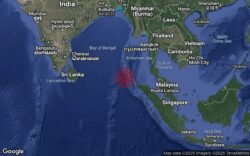 Gempa bumi sederhana di Kepulauan Nicobar, India