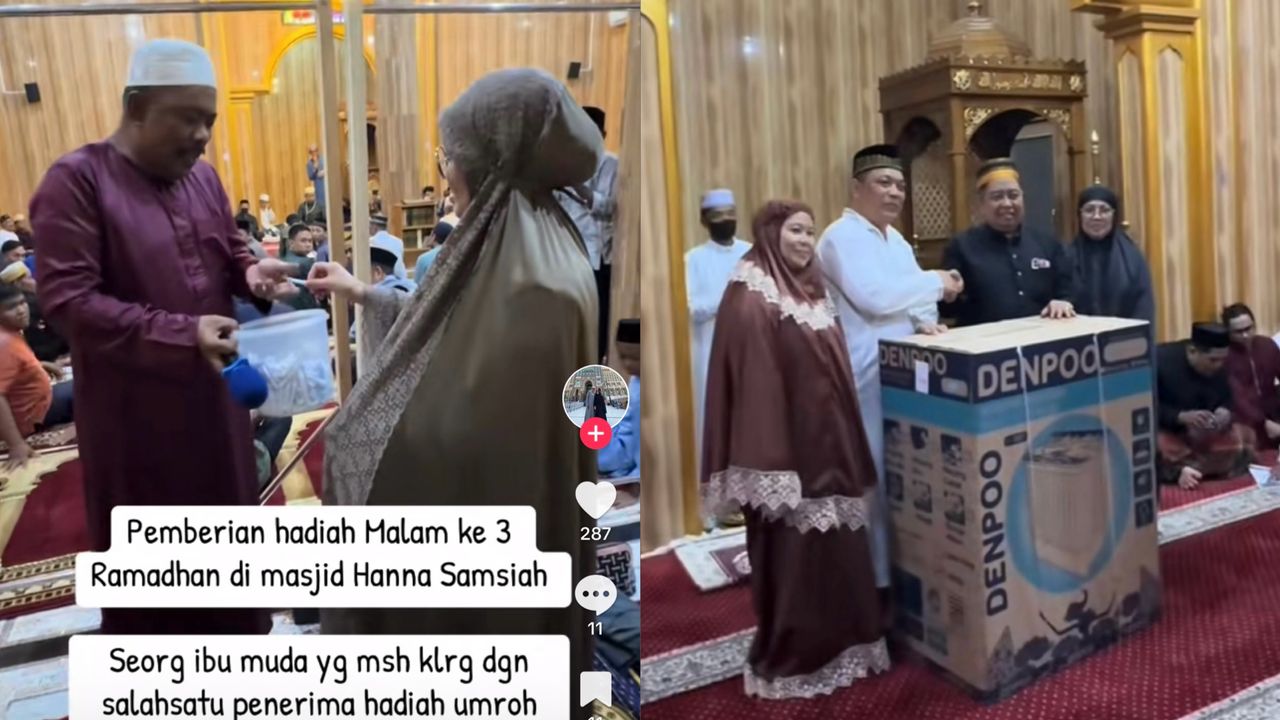 geli tarawih dapat hadiah